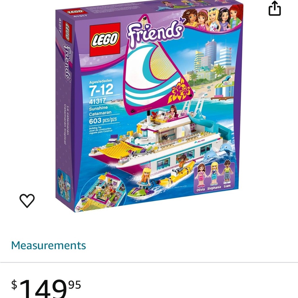 Lego Friends 41317 Sunshine Catamaran